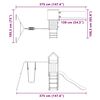 vidaXL Комбинирано детско съоръжение, масивна дугласка дървесина
