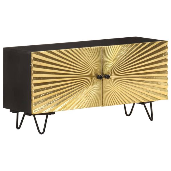 vidaXL ТВ шкаф, 90x30x45 см, мангово дърво масив