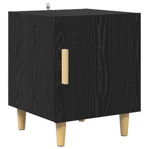 vidaXL Нощен шкаф Черния дъб 40 x 40 x 50 cm Инженерна дървесина