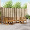 vidaXL Комплект дивани за открито 6 pcs Естествен