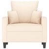 vidaXL Кресло, кремаво, 60 см, кадифе