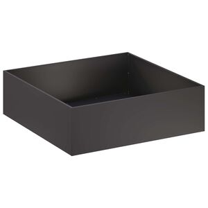vidaXL Градинска саксия Черно 80 x 80 x 30 cm