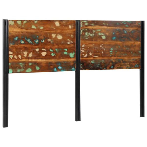 vidaXL табла за глава 160 cm от масивна дървесина и желязо