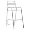 vidaXL Стифиращи бар табуретки, 2 бр, алуминиеви
