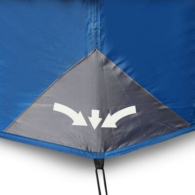 vidaXL Семейна палатка 9 души синя бързо освобождаване водоустойчива