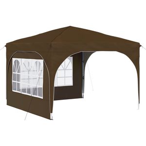 vidaXL Поп-ъп парти палатка 290 x 290 x 245 см Таупе