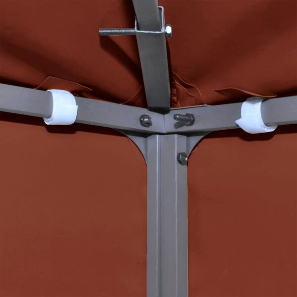 vidaXL Двоен покрив за шатра, 310 г/м², 3x3 м, теракота