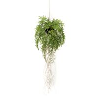 Emerald Изкуствена висяща папрат с корени, 35 см