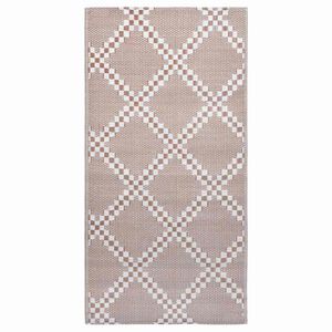 vidaXL Килим за открито, ARAKIL кафяво, 120x180 см, PP