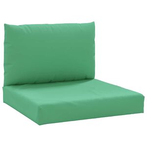 vidaXL Палетни възглавници, 2 бр, зелени, Оксфорд плат