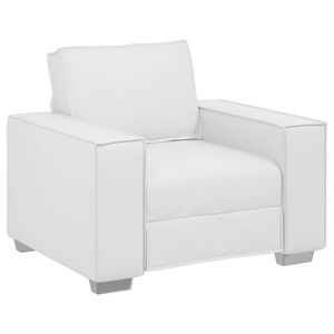 vidaXL Диван стол Бял 100 cm Изкуствена