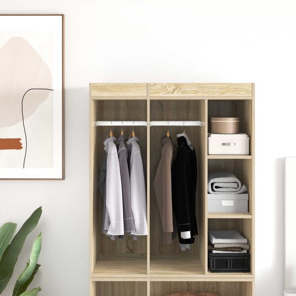 vidaXL Тръба за дрешник 2 pcs Сребрист 764 x 15 x 29 мм