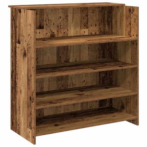 vidaXL Приемно бюро, старо дърво, 100x50x103,5 см, инженерно дърво