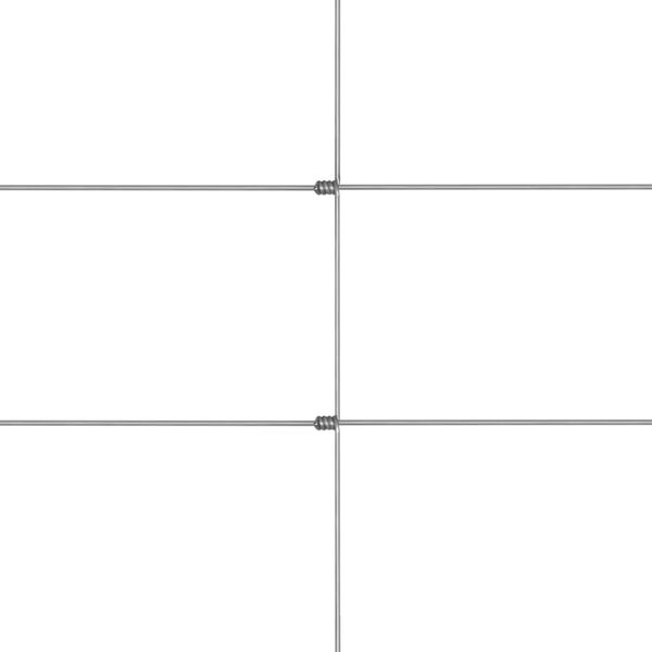 vidaXL Градинска ограда, поцинкована стомана, 50x1,5 м, сребриста