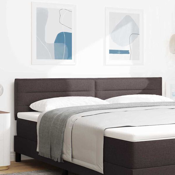 vidaXL LED глава С LED лентисти светлини Тъмен кафяв 180 cm Полиестер