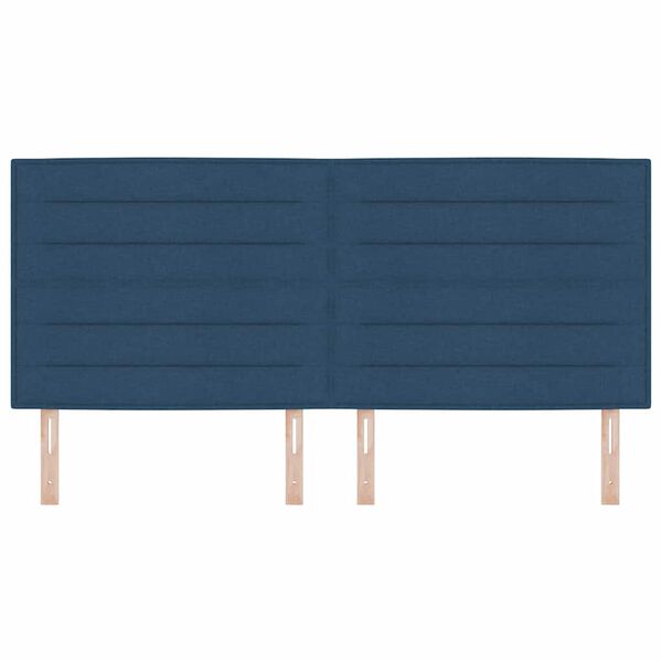 vidaXL Облегалка за глава Синьо 200 cm текстил