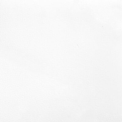 vidaXL Горна табла с уши, бяла, 203x23x118/128 см, изкуствена кожа