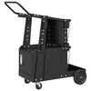 vidaXL Количка за заваряване Черно 91 x 47 x 96 см Стомана