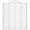 vidaXL Габионни кошници арка 13 бр 200x50x220/240см поцинковано желязо