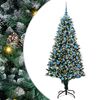 vidaXL С изкуствено коледно дърво с 300 LED светодиода Зелен 180 cm