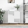 vidaXL Сайдборд, бял, 60x35x70 см, инженерно дърво