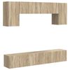vidaXL Комплект ТВ шкаф 4 pcs Сонома дъб Инженерно дърво
