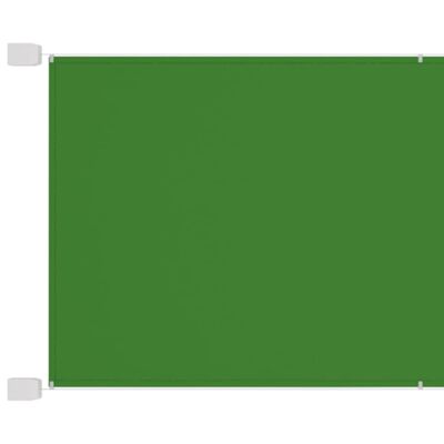 vidaXL Вертикален сенник, светлозелен, 140x600 см, оксфорд плат