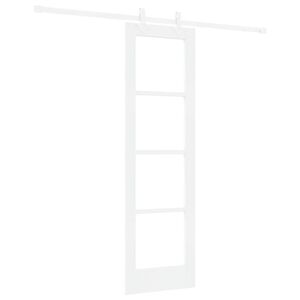 vidaXL Преплъзваща се врата 61 x 198,5 см Бяло