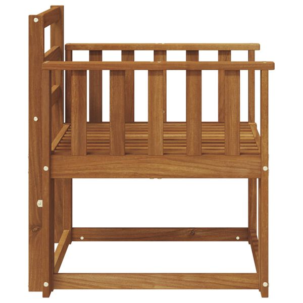 vidaXL Външен диван Солидно акациево дърво Естествен