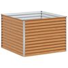 vidaXL Градинска повдигната леха Светло кафяво 98 x 100 x 68 см