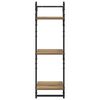 vidaXL Комплект стенни рафтове с рафт 6 pcs Дъб 100 x 25 x 30 cm