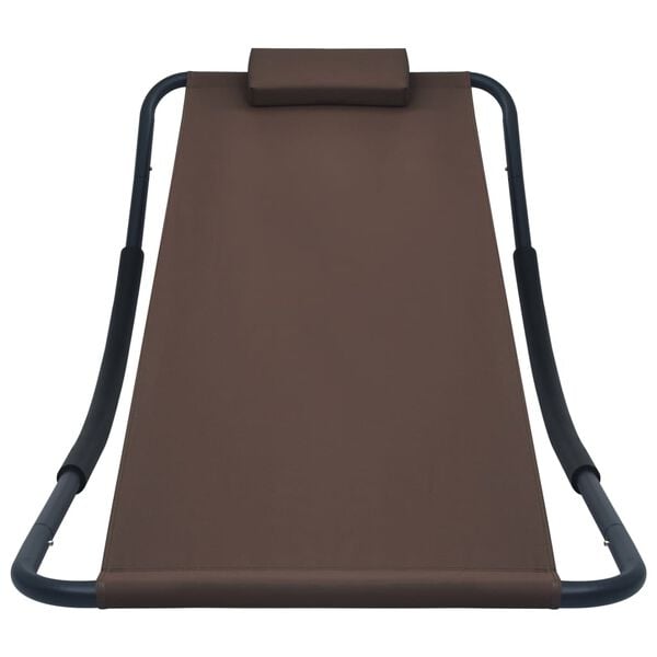 vidaXL Градинско легло, кафяво, 200x90 см, стомана