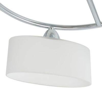 vidaXL Лампа за таван с елипсовидни абажури, 5 крушки Е14, 200 W