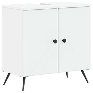 vidaXL Шкаф за мивка в баня BREDA Бяло 59,5 x 31,5 x 59 см