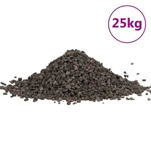 vidaXL Базалтов чакъл 25 кг черен 5-8 мм