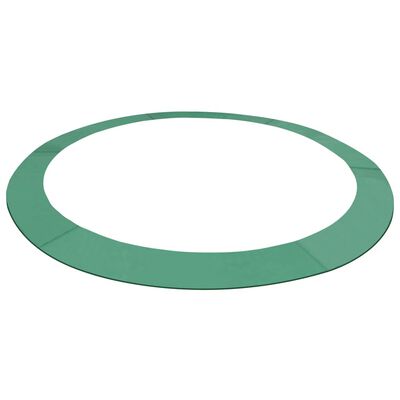 vidaXL Предпазна подложка, PE, зелена, за кръгъл батут 4,26 м