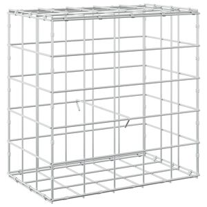 vidaXL Габион с 3,5 мм тел и мрежа 10x10 см 50x30x50 см