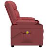 vidaXL Масажен стол виненочервен изкуствена кожа