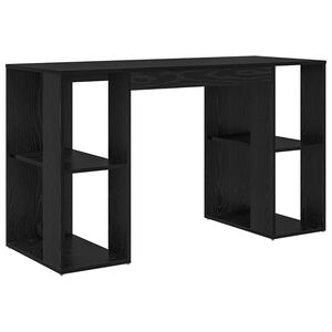 vidaXL Бюро Черния дъб Инженерна дървесина 130 x 50.5 x 75 см