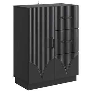 vidaXL Служебен шкаф Черно 66 x 34,5 x 87 см Инженерна дървесина