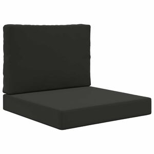 vidaXL Възглавница за диван на открито Полиестер Черно 60 x 60 cm