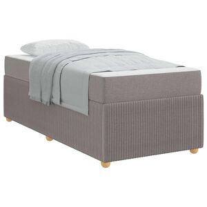 vidaXL Рамка за легло Таупе 80 x 200 cm текстил