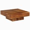 vidaXL Маса за кафе, 80x80x30 см, акациева дървесина масив