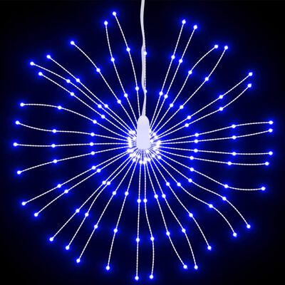 vidaXL Коледни звездни светлини 140 LED 4 бр синьо 17 см