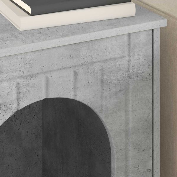 vidaXL Къща за котки Бетон 53 х 52 х 62 см Инженерно дърво