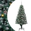 vidaXL С изкуствено коледно дърво с 150 LED светодиода Зелен 150 cm