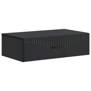 vidaXL Стенен страничен масичка 59 x 34,5 x 17 см Инженерна дървесина