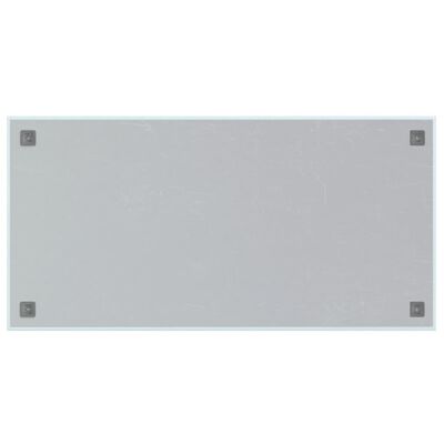 vidaXL Магнитна дъска за стена, бяла, 100x50 см, закалено стъкло