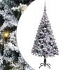 vidaXL С изкуствено коледно дърво с 150 LED светодиода Бяло 150 cm
