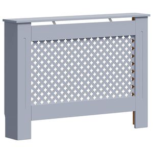 vidaXL Параван за радиатор, антрацит, 112x19x81,5 см, МДФ